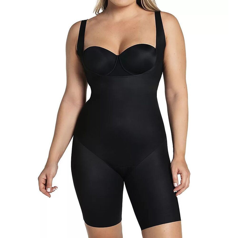 Leonisa Undetectable Step-In Mid-Thigh Body Shaper Black XL
